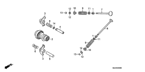 NPS50 Распред вал / клапана