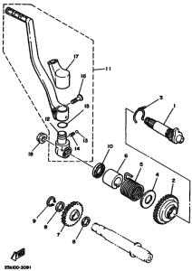 YZ490 YZ490U Стартер