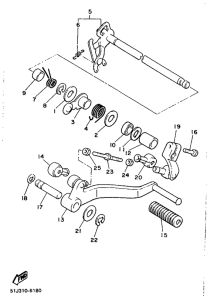 XJ600H (53KW) Переключение скоростей
