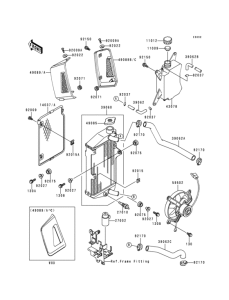 KL650 Радиатор