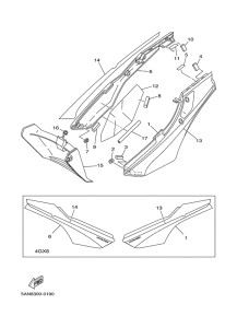TDR125 Боковые обтекатели