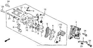 CB750 Front brake caliper 1 82