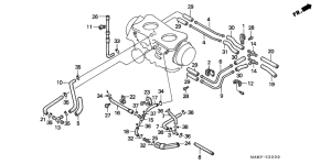GL1500SE Шланги, трубки