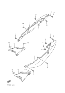 XJ600S Боковые обтекатели