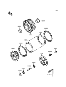 ZX250 Сцепление