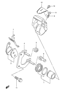GN125 Передний суппорт