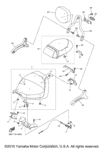 XVS950CT Сиденье