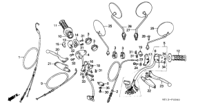 MTX125 Handle lever / cable / switch