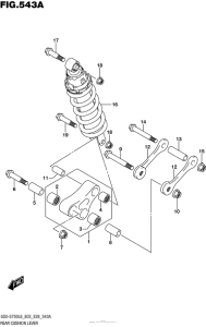 GSX-S750 (ABS) Втулки заднего рычага