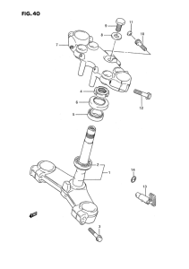 GSX1100 Траверса нижняя