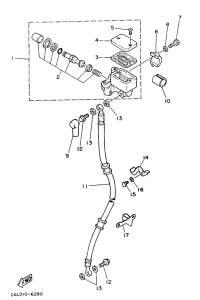 YSR50 Главный тормозной цилиндр