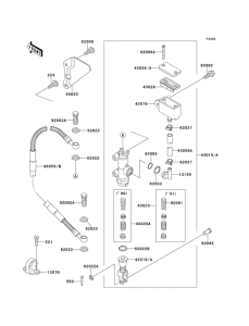 KX125 Задний торм цилиндр