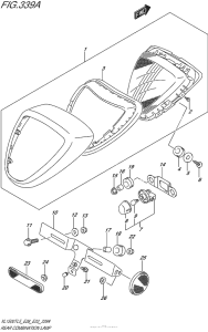 VL1500T Задний фонарь