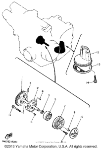 FZR600RA Масляный насос