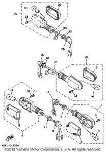 XT225FC Turn signal flasher light