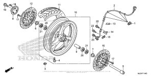 ST1300P (ABS) Переднее колесо