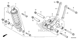 NC700X (DCT) Задние амортизаторы