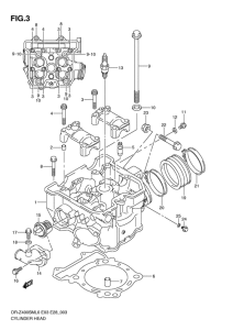 DR-Z400 Головка цилиндров