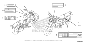 CMX300 Лейбл предостережения