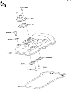 EX300 Крышка головки цилиндров
