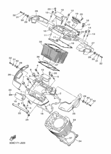 XVS1300A Цилиндры