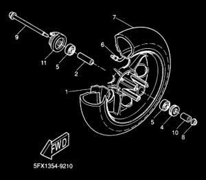 CW50RS Переднее колесо