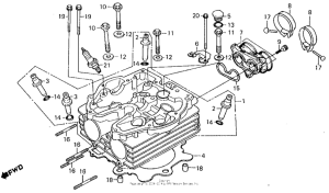 XL250R Головка цилиндров