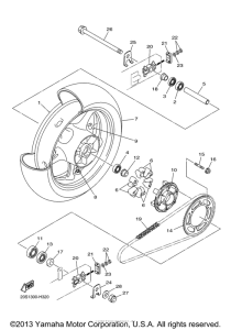 FZ6RYW Переднее колесо