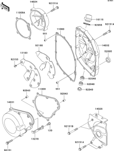 ZX600 Крышки двигателя