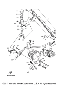 FZ10HB Задний торм цилиндр