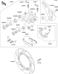 ZR1100 Задний тормоз