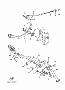 TTR50E Stand & footrest