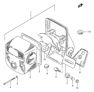 GN125 Задний комбинированный сигнал