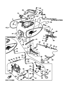 XVS1100A XVS11AN Tank fuel