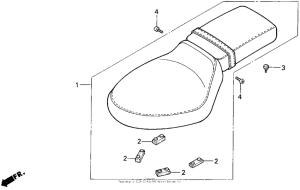 VT600C Сиденье
