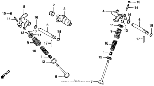 XR250 Распределительный вал и клапана