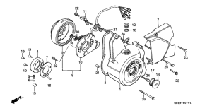 C90 Left crankcase cover /  generator