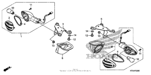SH150I Задний фонарь