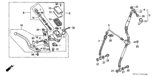 VFR750F Fr. brake master cylinder