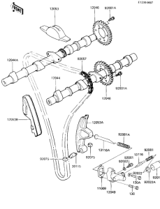 ZX750 Camshafts / chain / tensioner