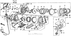 VFR750F Спидометр + тахометр