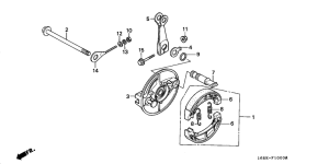 Z50J Задний тормоз