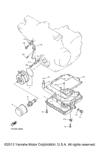 YZF600RR Масляный картер