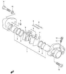 AY50 Задний суппорт