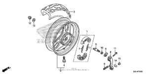 NCH50 Переднее колесо