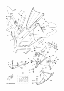 YZF-R125 Обтекатель 2