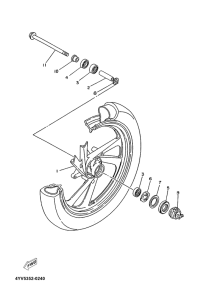 TZR50 Переднее колесо