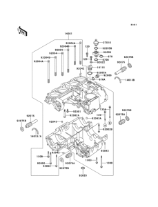 KZ1000 Картер двигателя