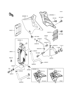 KDX125 Радиатор