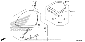 CMX500 Сиденье